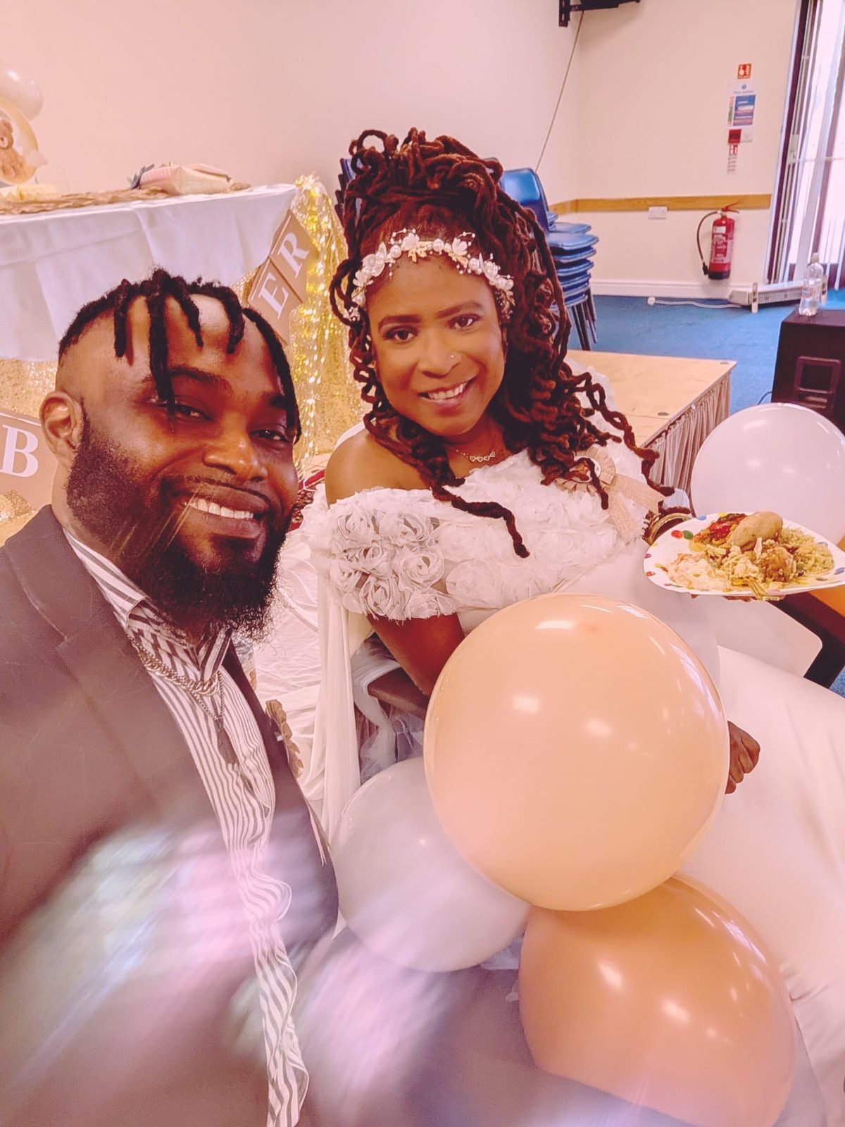 JayJay and Kisha sharing a meal together