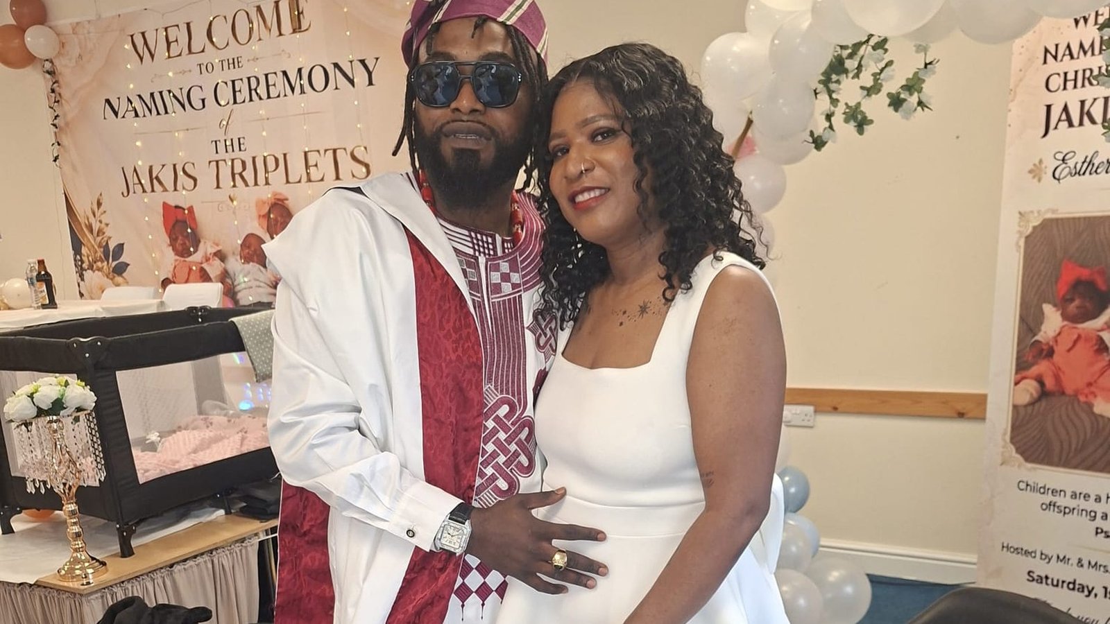 JayJay and Kisha celebrating at their baby shower